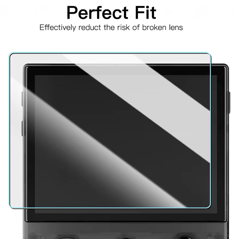 Games Console Screen Protector for R36S 3.5Inch Game Player Accessories HD Clear Tempered Glass for R36S Handheld Game Console