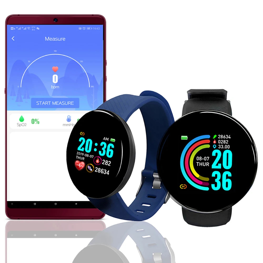 D18 Smart Watch Men Smart Bracelet Smartwatch Waterproof Smart Touch Screen Smart Watch Woman Inteligente Bluetooth Watch New