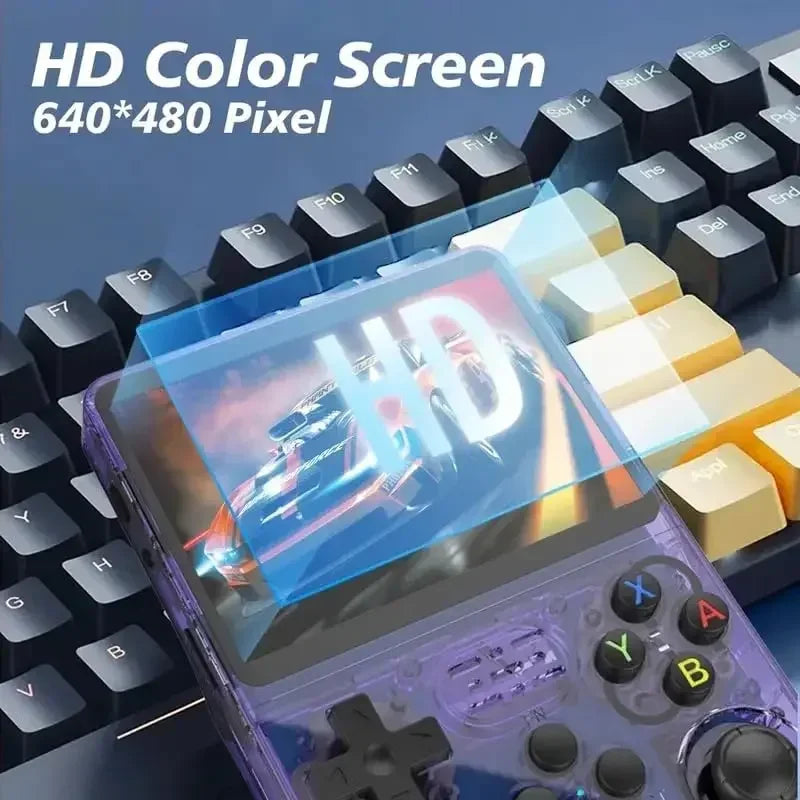 R36S Retro Gaming Console 3.5 Inch IPS Screen with Video Games Classic Emulator Open Source Portable Hand-Held Gaming Console