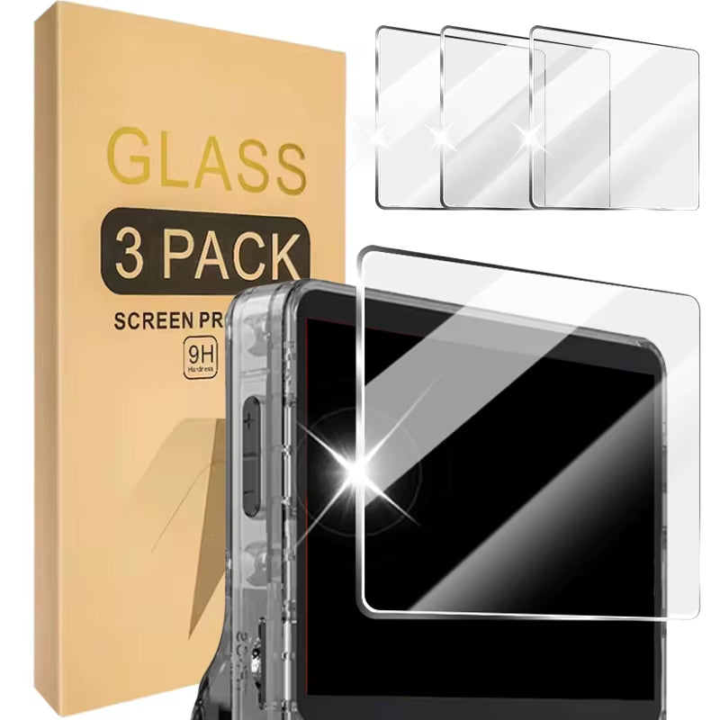 Games Console Screen Protector for R36S 3.5Inch Game Player Accessories HD Clear Tempered Glass for R36S Handheld Game Console