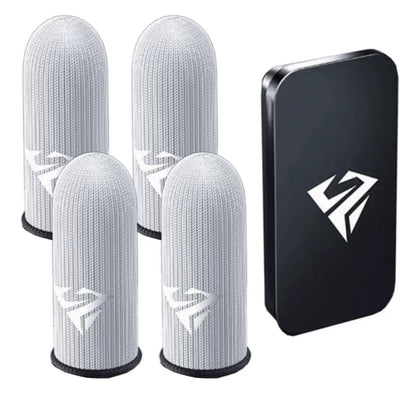 1 Pair Gamer Finger Sleeves Sweatproof Gamer Finger Covers Touch Screen Fingertips Sleeve for Mobile Game