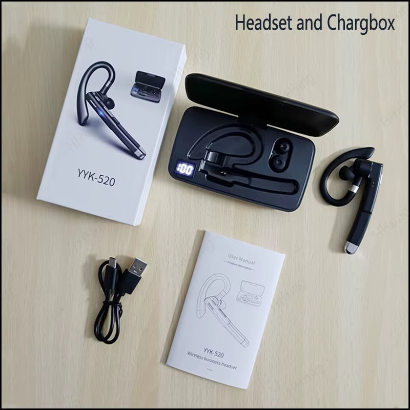 Wireless Headphones Bluetooth Headset with Microphone Earphones Handsfree Noise Canceling Audifonos Talking Business Driving